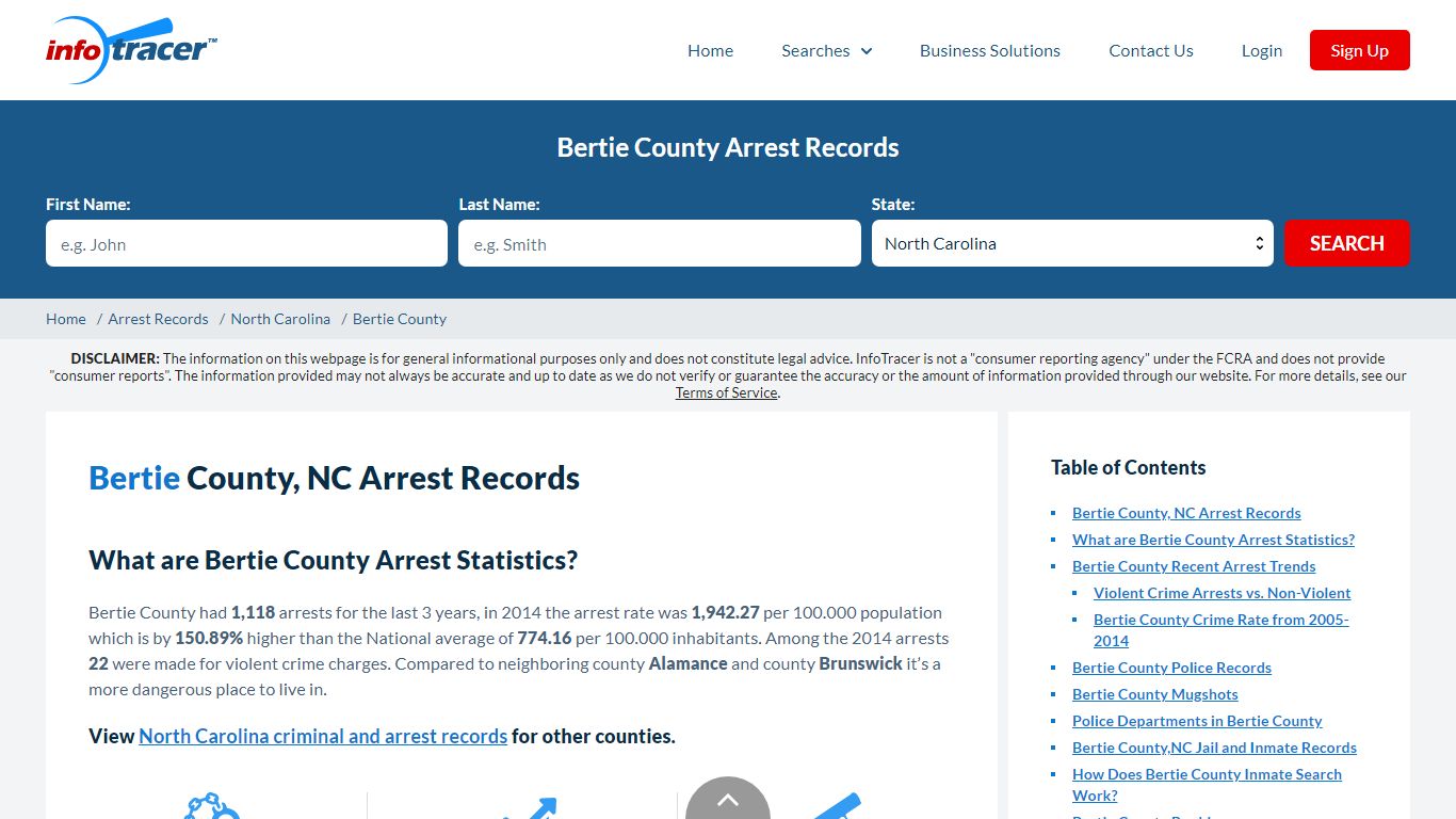 Bertie County, NC Arrests, Mugshots & Jail Records - InfoTracer