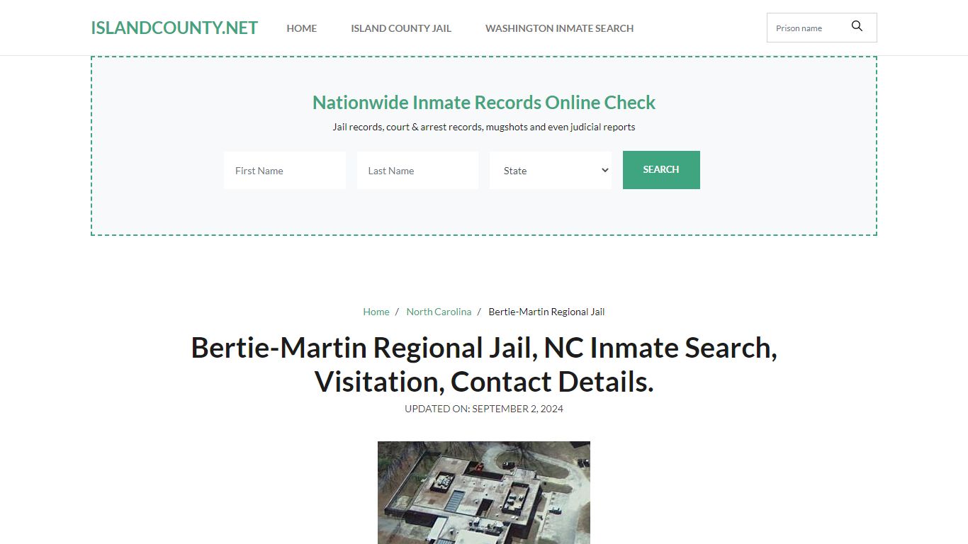 Bertie-Martin Regional Jail, NC Inmate Roster Search, Visitations.